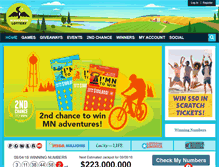 Tablet Screenshot of mnlottery.com